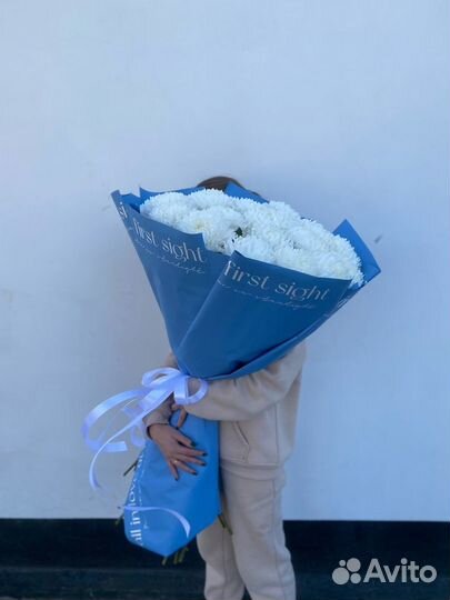 Букет гигант из одноголовой хризантемы