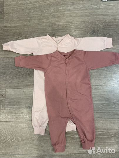 Комбинезон слип h&m 68 набор 3шт