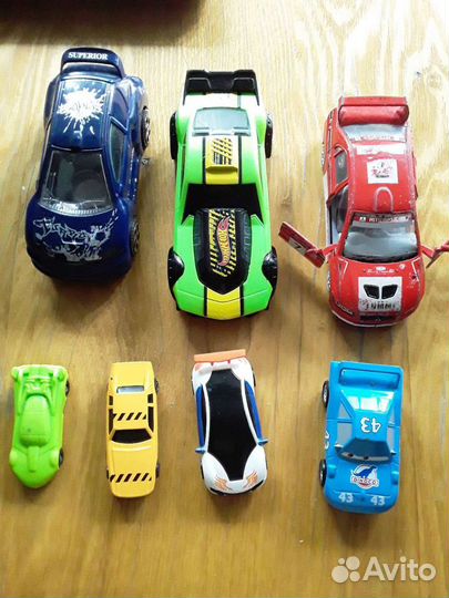 Машинки детские металлические -пластик -7шт