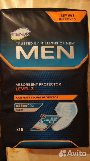 Урологические мужские вкладыши Tena MEN level 3