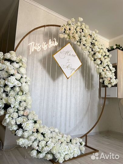 Свадебная арка в аренду(круглая фотозона)