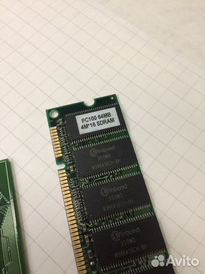 Ретро оперативная память dimm sdram - разная