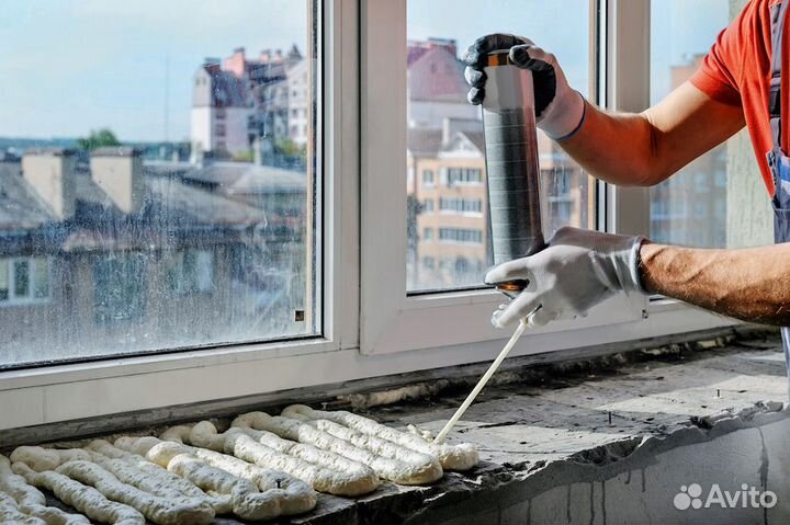 Ремонт пластиковых окон дверей замена уплотнителей