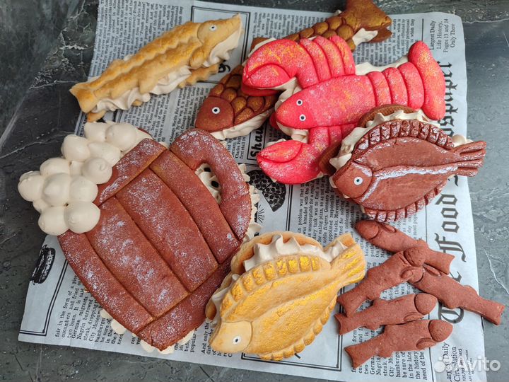 Подарок мужчине на 23 февраля, зефир, печенье