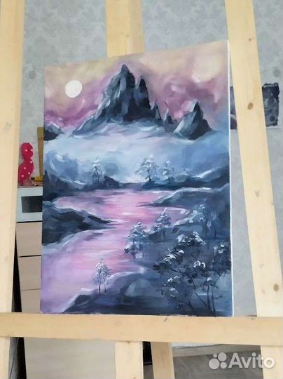 Картина маслом на холсте пейзаж