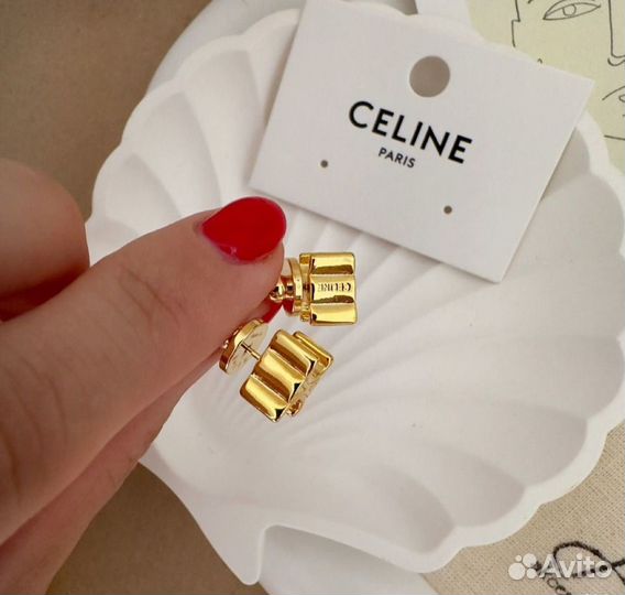 Серьги celine