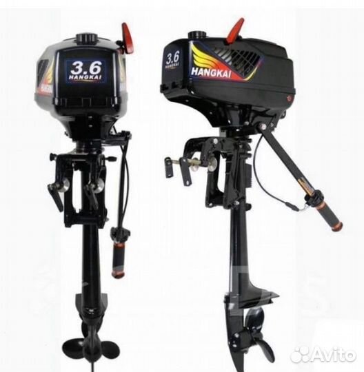 Лодочный мотор hangkai 3.6 л.с. двухтактный T3.6