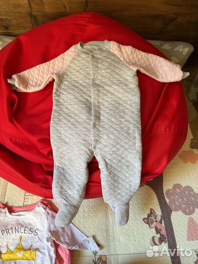 Комбинезоны слипы 4 шт на девочку 68 74