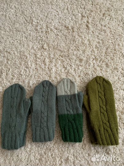 Варежки вязаные