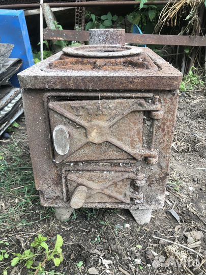 Печь буржуйка чугунная СССР