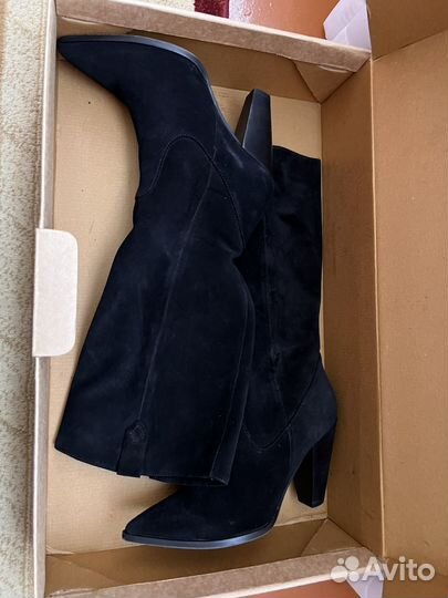 Сапоги женские натуральная замша 37 размер