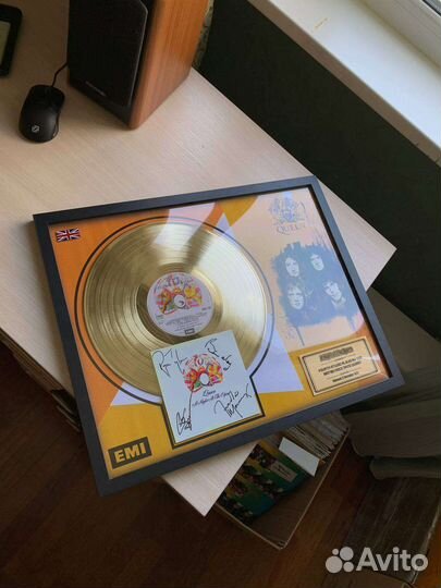 Queen золотой винил автографы креативный подарок