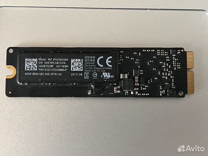 Oригинальный SSD MacBook 256GB (MZ-JPV2560/0A4)