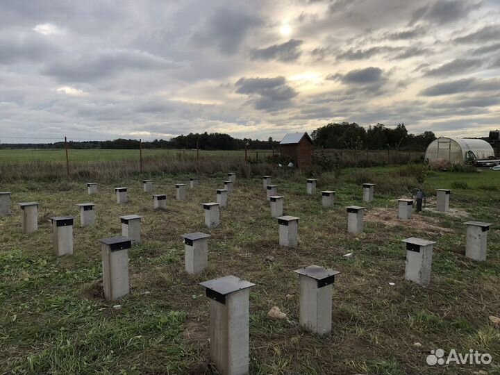 Фундамент на жб сваях