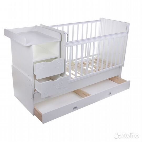 Кровать-трансформер скв-5 белая. Новая