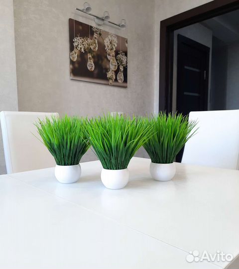 Искусственная трава в кашпо