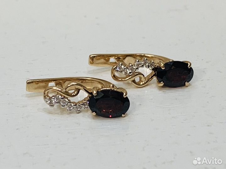 Серьги золотые (Бекетова24)