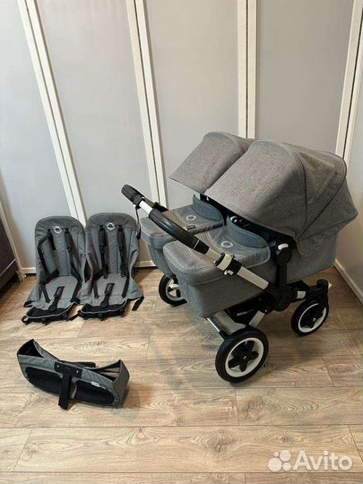Bugaboo donkey2 для двойни Grey melange