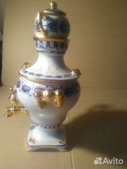 Самовар декоративный гжель