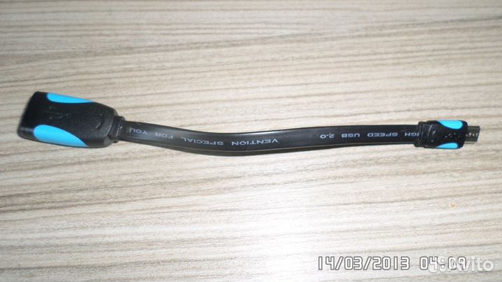 Кабель micro USB - USB (розетка) белый