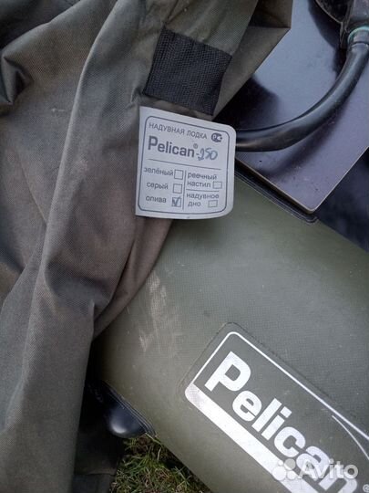 Надувная лодка пвх гребная pelikan