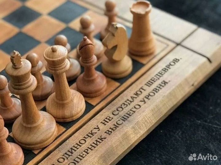 Шахматы ручной работы с индивидуальным рисунком