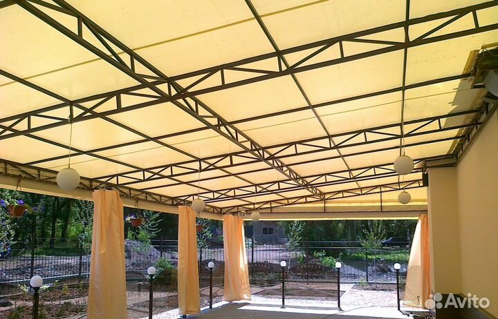 Тенты для навесов и беседок