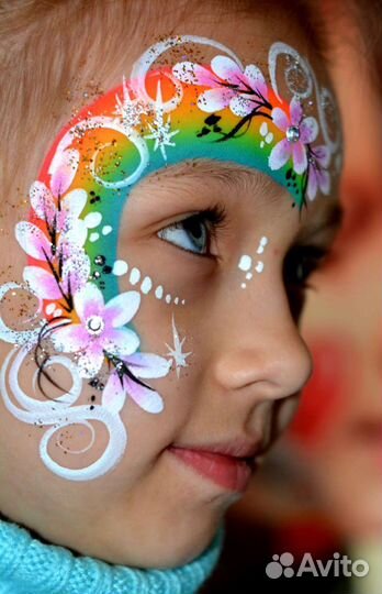 Аквагрим, блеск-тату, мастер-класс