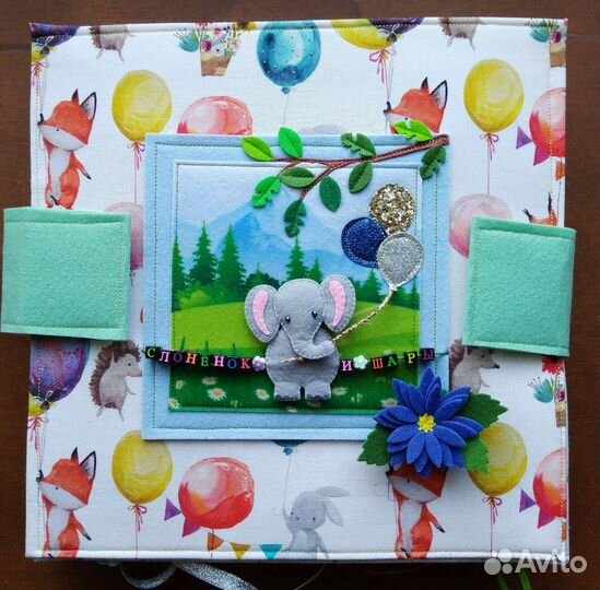 Текстильная развивающая книга