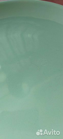 Тарелки икеа большие плоские зеленые 2 шт