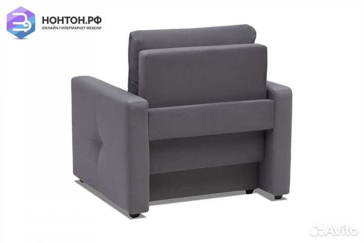 Кресло еврокнижка Вита темно-серое