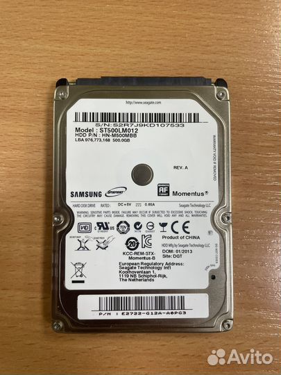 Жесткий диск samsung 500gb