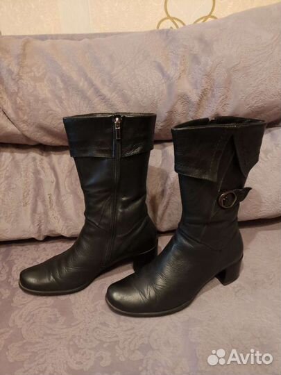 Сапоги 38 р нат кожа
