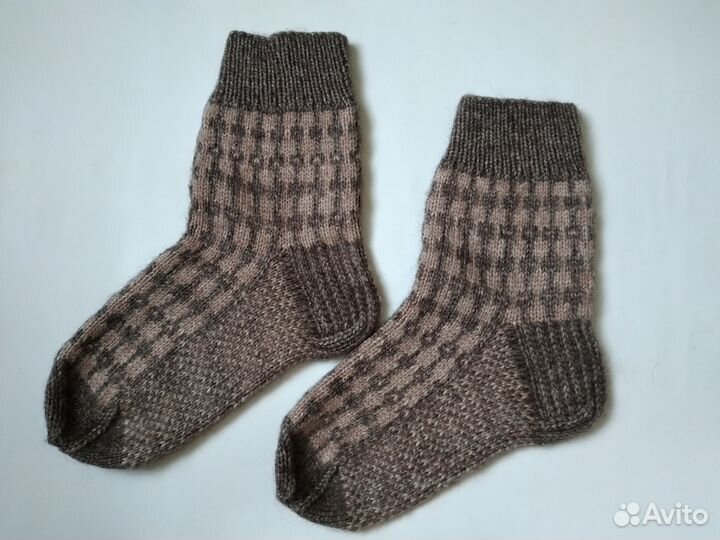 Носки теплые, ручной работы