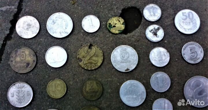 Монеты и банкноты времен СССР - 53 шт