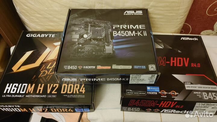 Новая материнская плата AM4 Asus B450 на гарантии