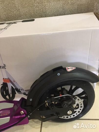 Самокат дисковый urban, хамелеон, новый