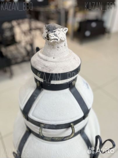 Тандыр с откидной крышкой на петлях