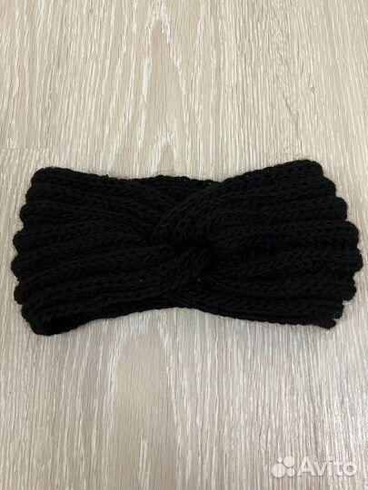 Повязка на голову вязаная