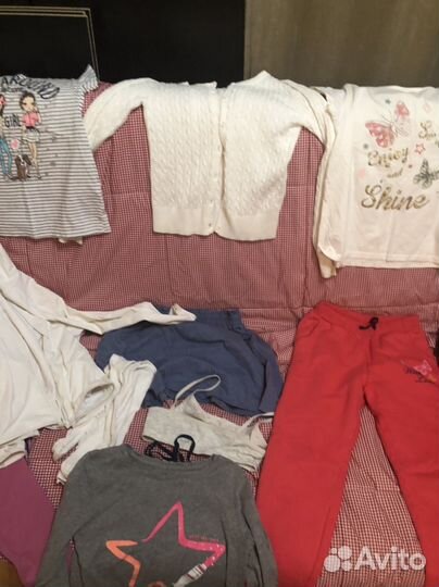 Вещи пакетом на девочку 128 134 140
