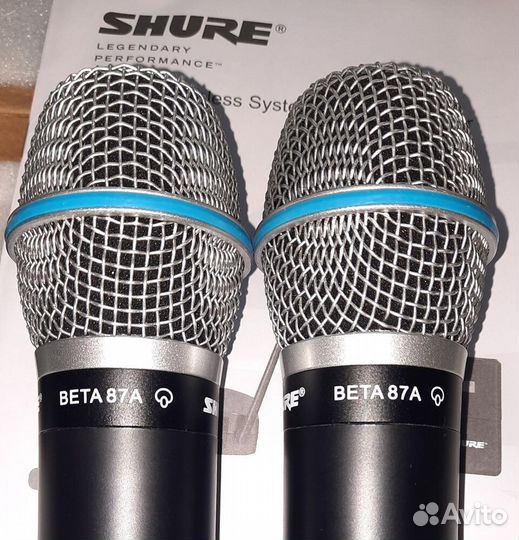 Микрофоны Shure Beta 87A 2шт Вокальные Радио New