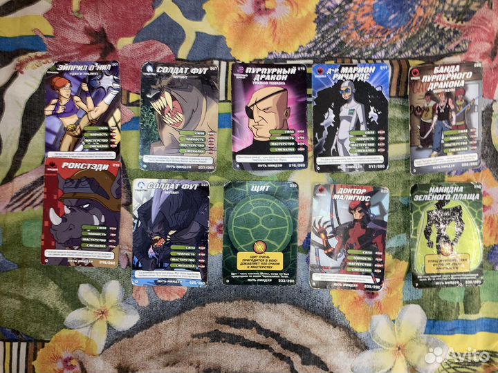 Карточки черепашки ниндзя