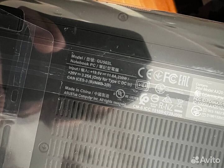 Ноутбук asus ROG Zephyrus M