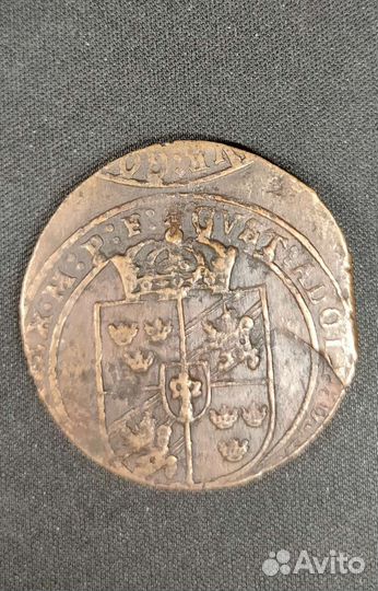 1 эре Швеция 17 в медь