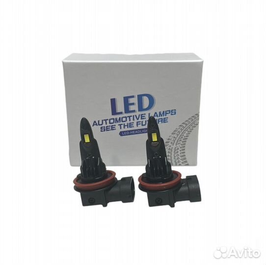 LED лампы H11 6000к в птф Renault Duster
