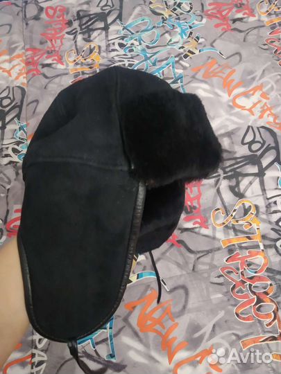 Ушанка дубленка детская