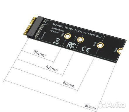 SSD Macbook aдаптер 1tb, 512gb, 256gb