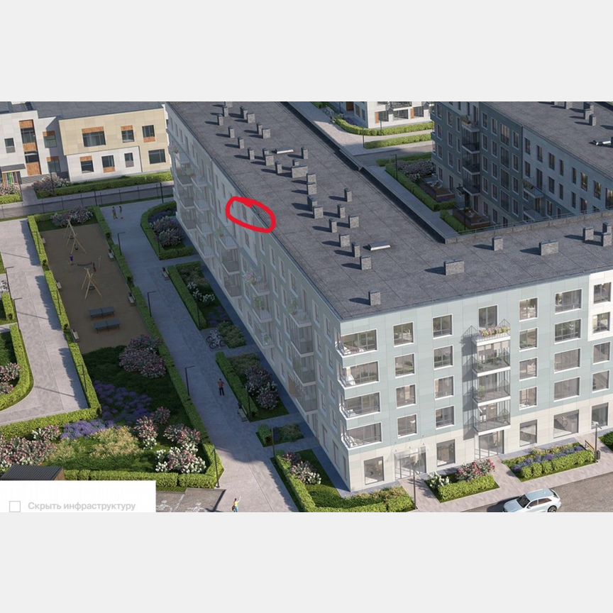 Квартира-студия, 23,7 м², 5/5 эт.