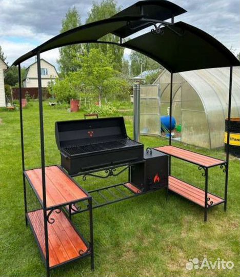 Беседка с мангалом