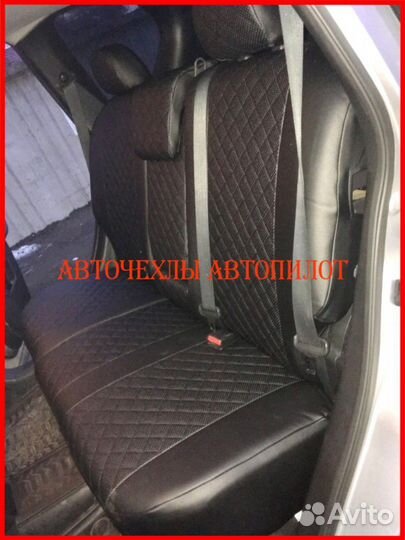 Чехлы Автопилот Nissan X-Trail T31 из экокожи Ромб